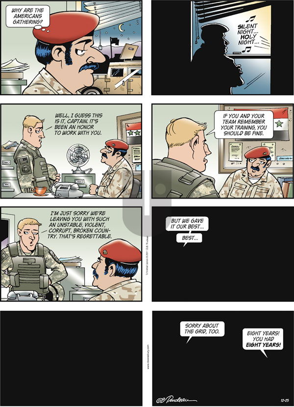Doonesbury - Sunday December 25, 2011 Comic Strip