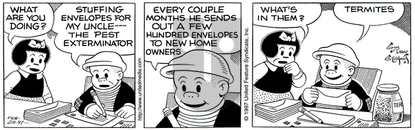 Nancy on Friday July 18, 1997 Comic Strip