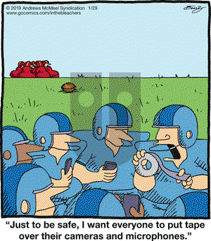 In the Bleachers on Tuesday January 29, 2019 Comic Strip