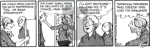 For Better or For Worse on Saturday March 28, 1981 Comic Strip