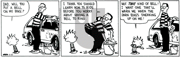 Calvin and Hobbes - Wednesday August 30, 2023 Comic Strip