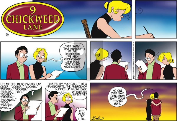 9 Chickweed Lane on Sunday August 12, 2012 Comic Strip