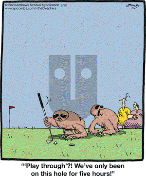 In the Bleachers on Wednesday February 26, 2020 Comic Strip