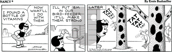 Nancy on Saturday December 3, 1955 Comic Strip