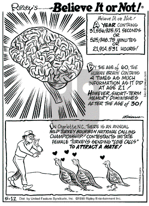Ripley's Believe It or Not on Wednesday May 12, 1999 Comic Strip
