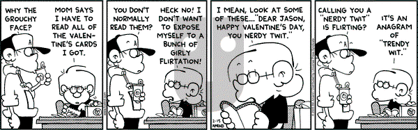 FoxTrot on Tuesday February 15, 2005 Comic Strip