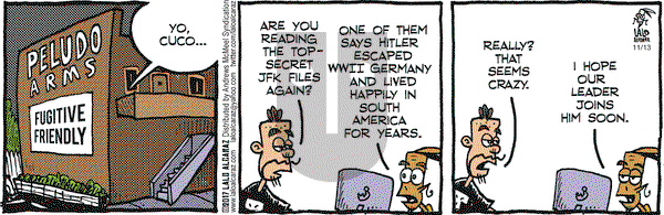 La Cucaracha on Monday November 13, 2017 Comic Strip