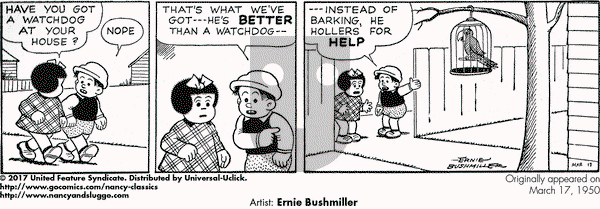 Nancy Classics on Friday March 17, 2017 Comic Strip