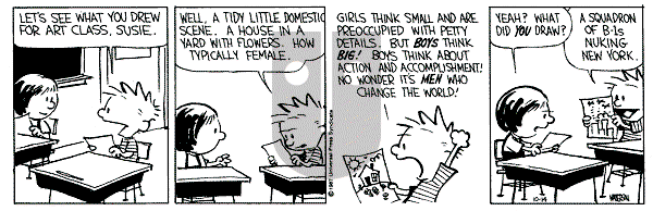 Calvin and Hobbes - Wednesday October 14, 1987 Comic Strip