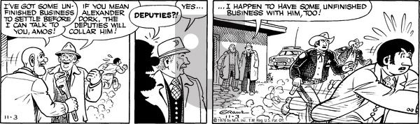 Alley Oop on Wednesday November 3, 1976 Comic Strip