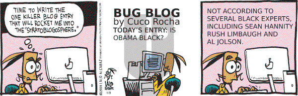 La Cucaracha on Wednesday February 11, 2009 Comic Strip
