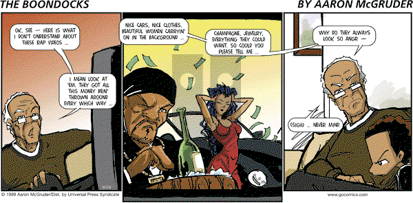 The Boondocks on Sunday April 27, 2014 Comic Strip