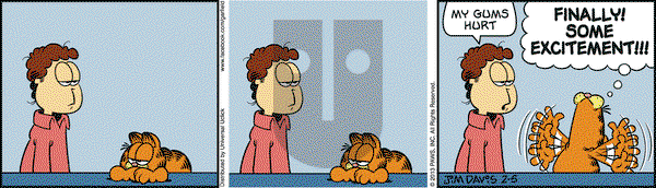 Garfield on Tuesday February 5, 2013 Comic Strip