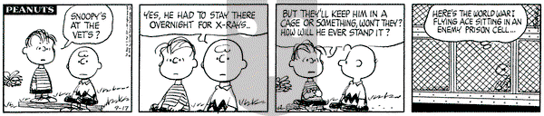 Peanuts on Thursday September 17, 1970 Comic Strip