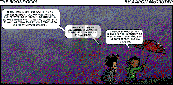 The Boondocks - Sunday April 28, 2002 Comic Strip
