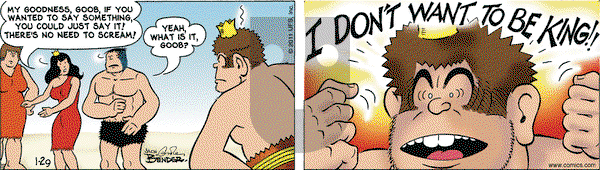 Alley Oop on Saturday January 29, 2011 Comic Strip