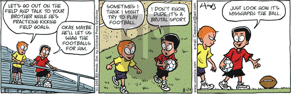 Cleats on Monday August 29, 2005 Comic Strip