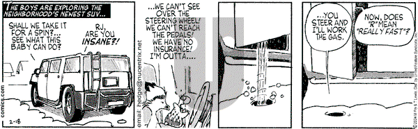 Over the Hedge on Wednesday February 18, 2004 Comic Strip