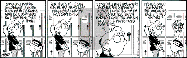 FoxTrot on Thursday December 15, 1988 Comic Strip