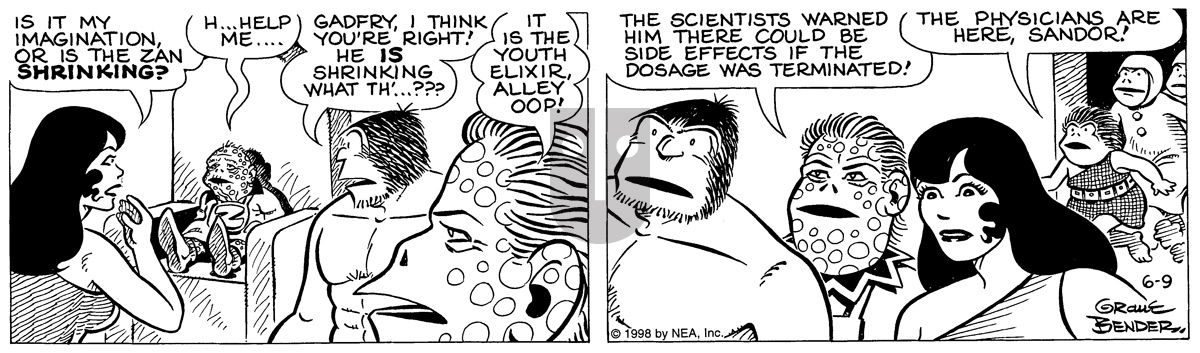Alley Oop - Tuesday June 9, 1998 Comic Strip