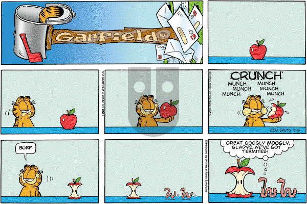 Garfield on Sunday March 9, 2008 Comic Strip