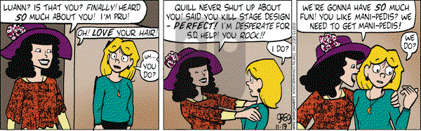 Luann on Thursday November 19, 2015 Comic Strip