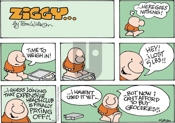 Ziggy on Sunday August 16, 2020 Comic Strip