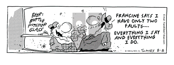 Frank and Ernest on Tuesday August 8, 1995 Comic Strip