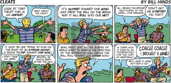 Cleats on Sunday August 11, 2002 Comic Strip
