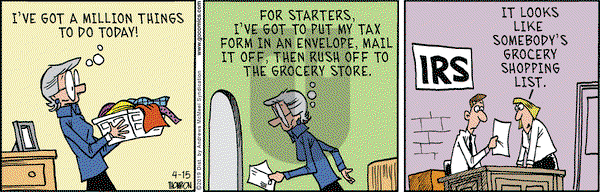 Grand Avenue on Monday April 15, 2019 Comic Strip