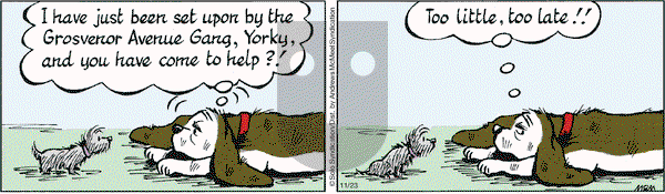 Fred Basset on Monday November 23, 2020 Comic Strip