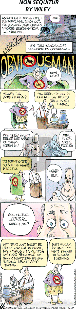 Non Sequitur on Sunday June 28, 2009 Comic Strip