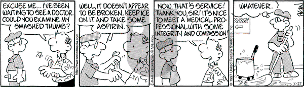 Drabble on Thursday March 27, 1997 Comic Strip