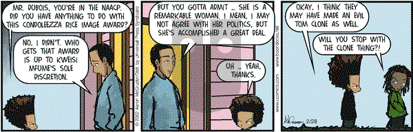 The Boondocks on Thursday February 28, 2002 Comic Strip