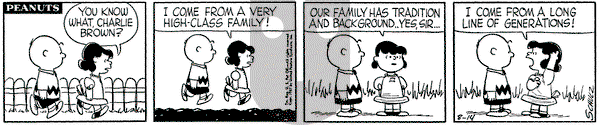 Peanuts - Wednesday August 14, 1957 Comic Strip