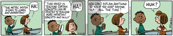 Peanuts on Wednesday October 11, 2000 Comic Strip