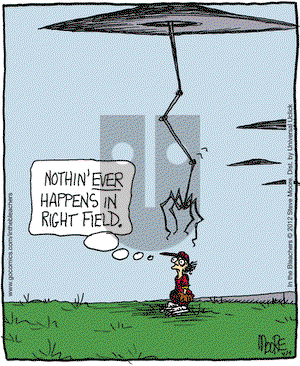In the Bleachers on Monday April 9, 2012 Comic Strip