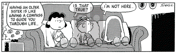 Peanuts on Thursday July 10, 1997 Comic Strip