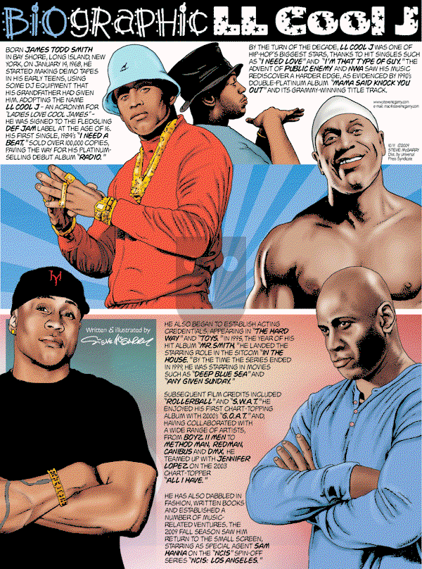Biographic on Sunday October 11, 2009 Comic Strip