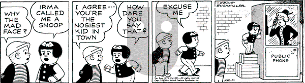 Nancy on Wednesday March 5, 1969 Comic Strip