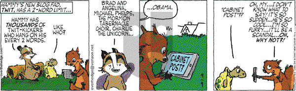 Over the Hedge on Thursday September 4, 2008 Comic Strip