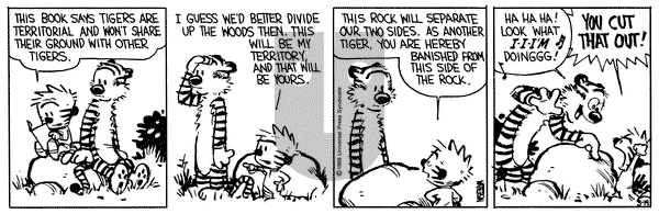 Calvin and Hobbes on Saturday March 19, 1988 Comic Strip