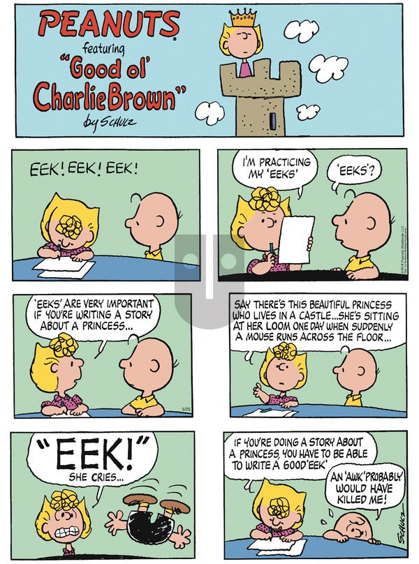 Peanuts on Sunday May 25, 2025 Comic Strip