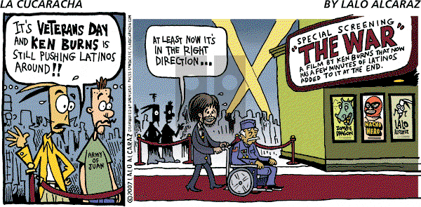 La Cucaracha on Sunday November 11, 2007 Comic Strip