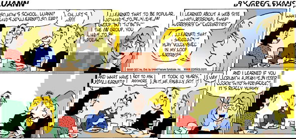 Luann on Sunday September 17, 2000 Comic Strip