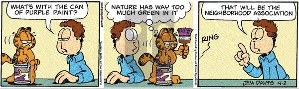 Garfield - Wednesday April 2, 2008 Comic Strip