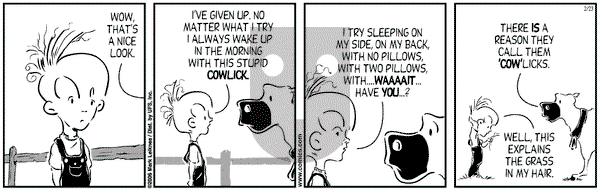 Cow and Boy Classics on Thursday February 23, 2006 Comic Strip