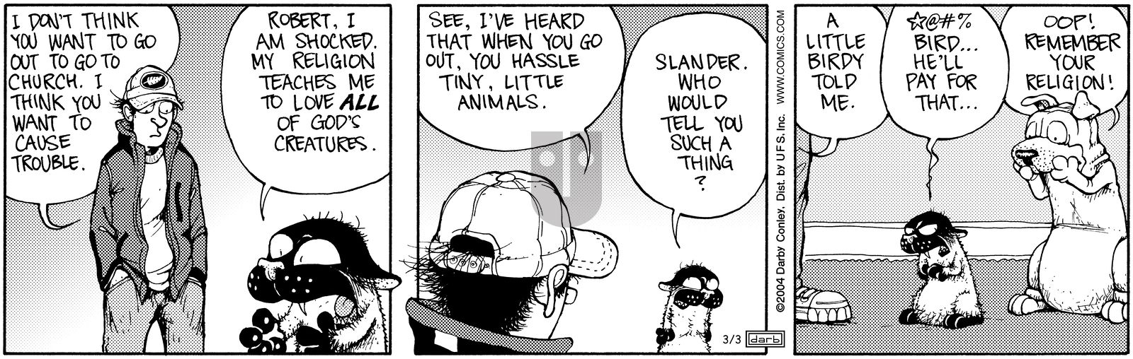 Get Fuzzy - Wednesday March 3, 2004 Comic Strip