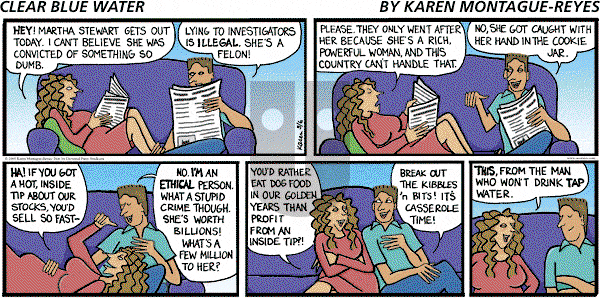 Clear Blue Water on Sunday March 6, 2005 Comic Strip