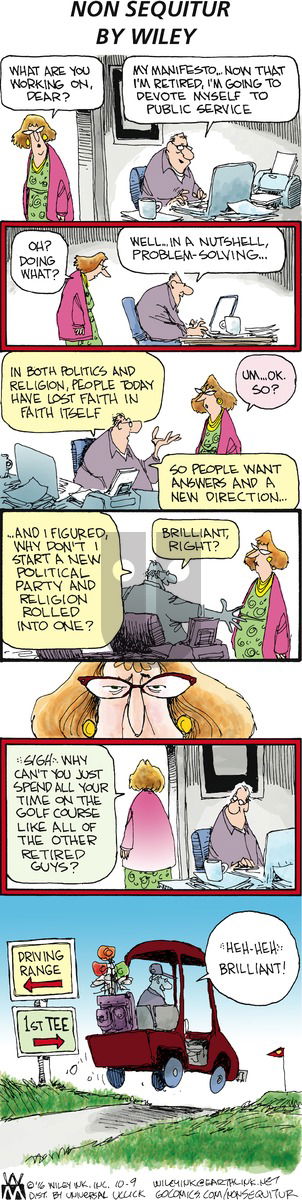 Non Sequitur on Sunday October 9, 2016 Comic Strip